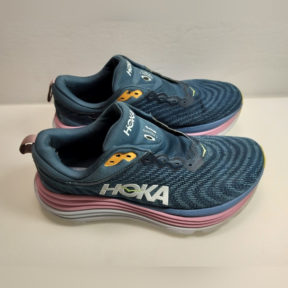 HOKA Gaviota 5 Blue Gray 1134235 Women Size 11B Pre-owned With Out Laces - Picture 4 of 14